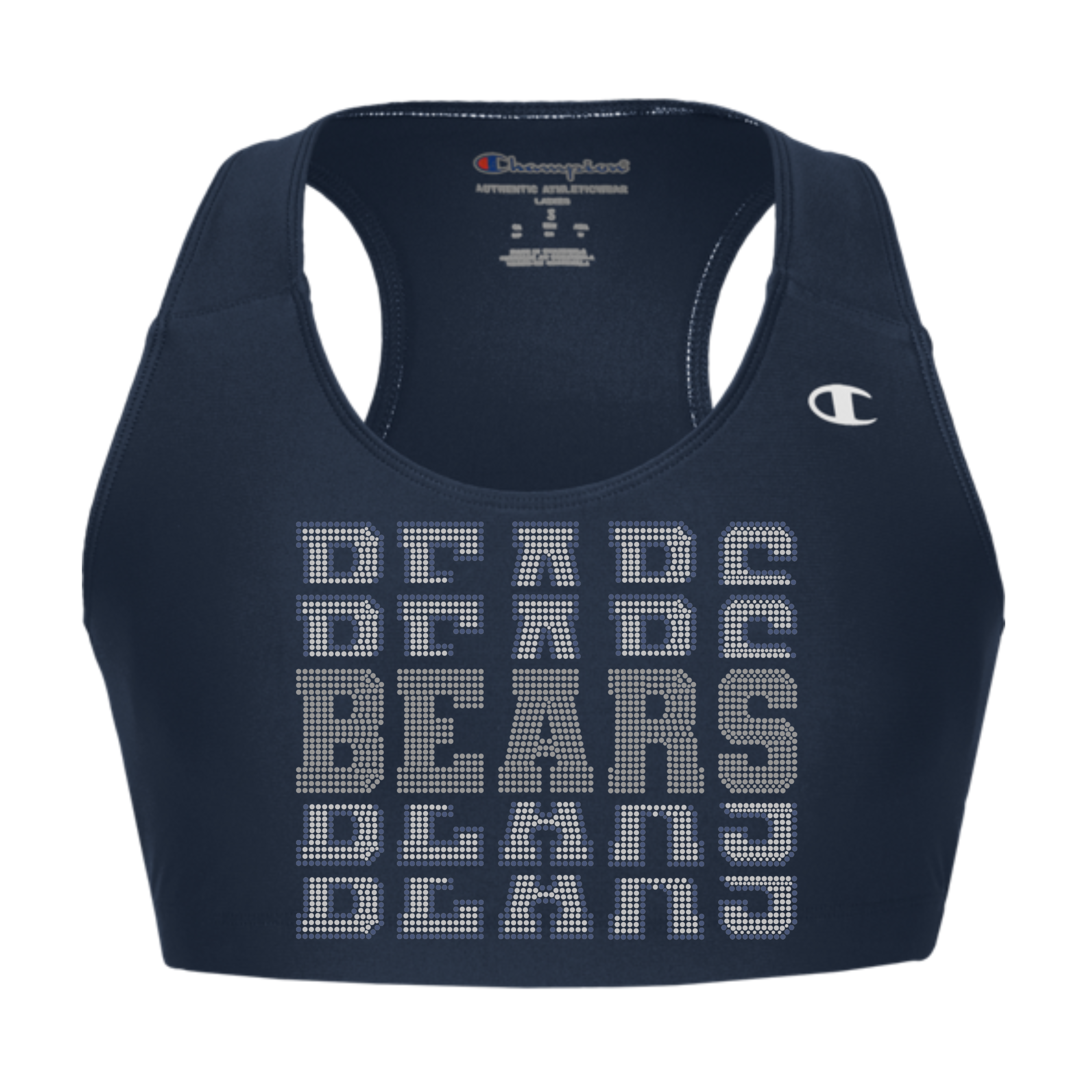 Bears Navy Champion Essential Racerback Bra Top