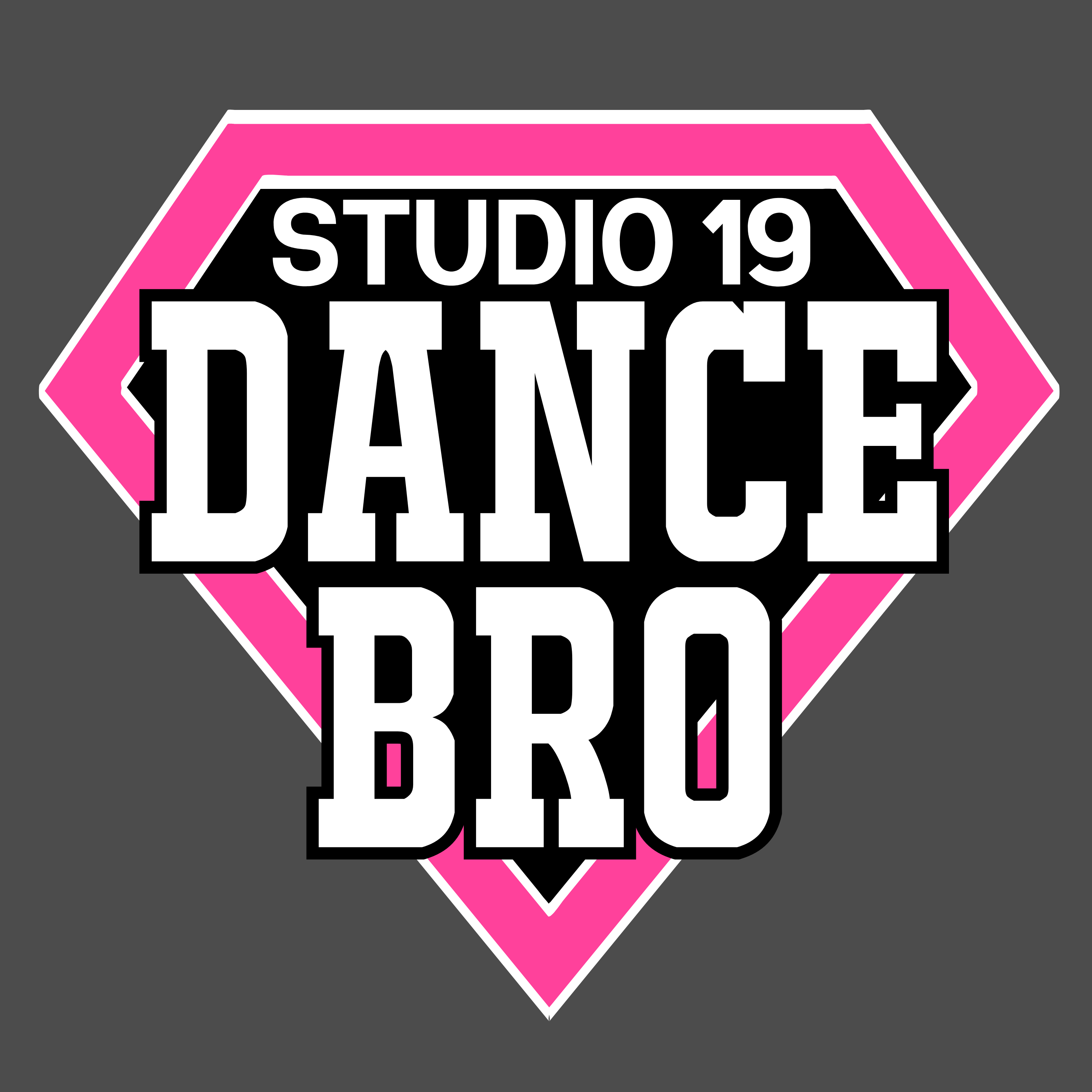 Studio 19 Pink Super Dance Bro DTF Print