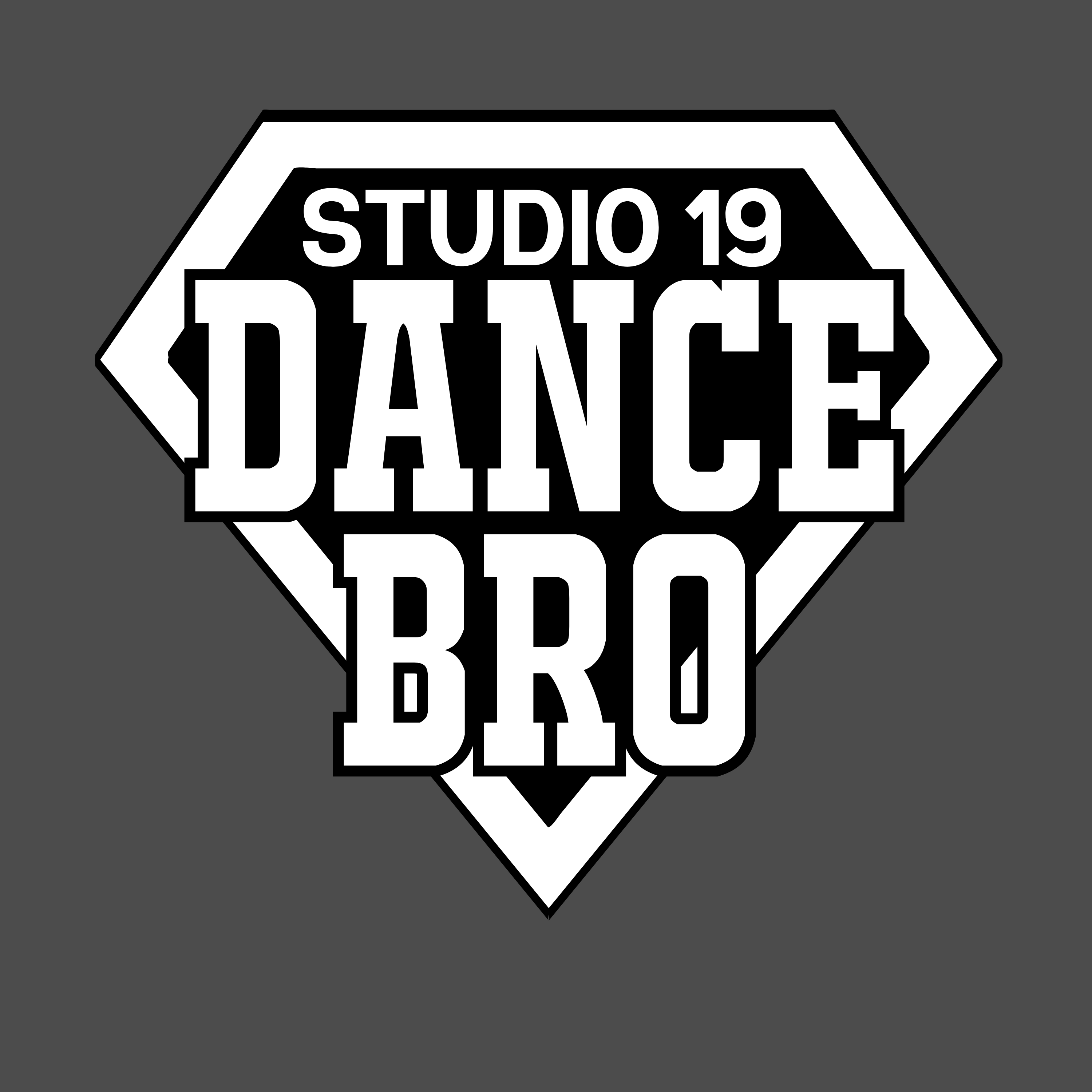 Studio 19 White Super Dance Bro DTF Print