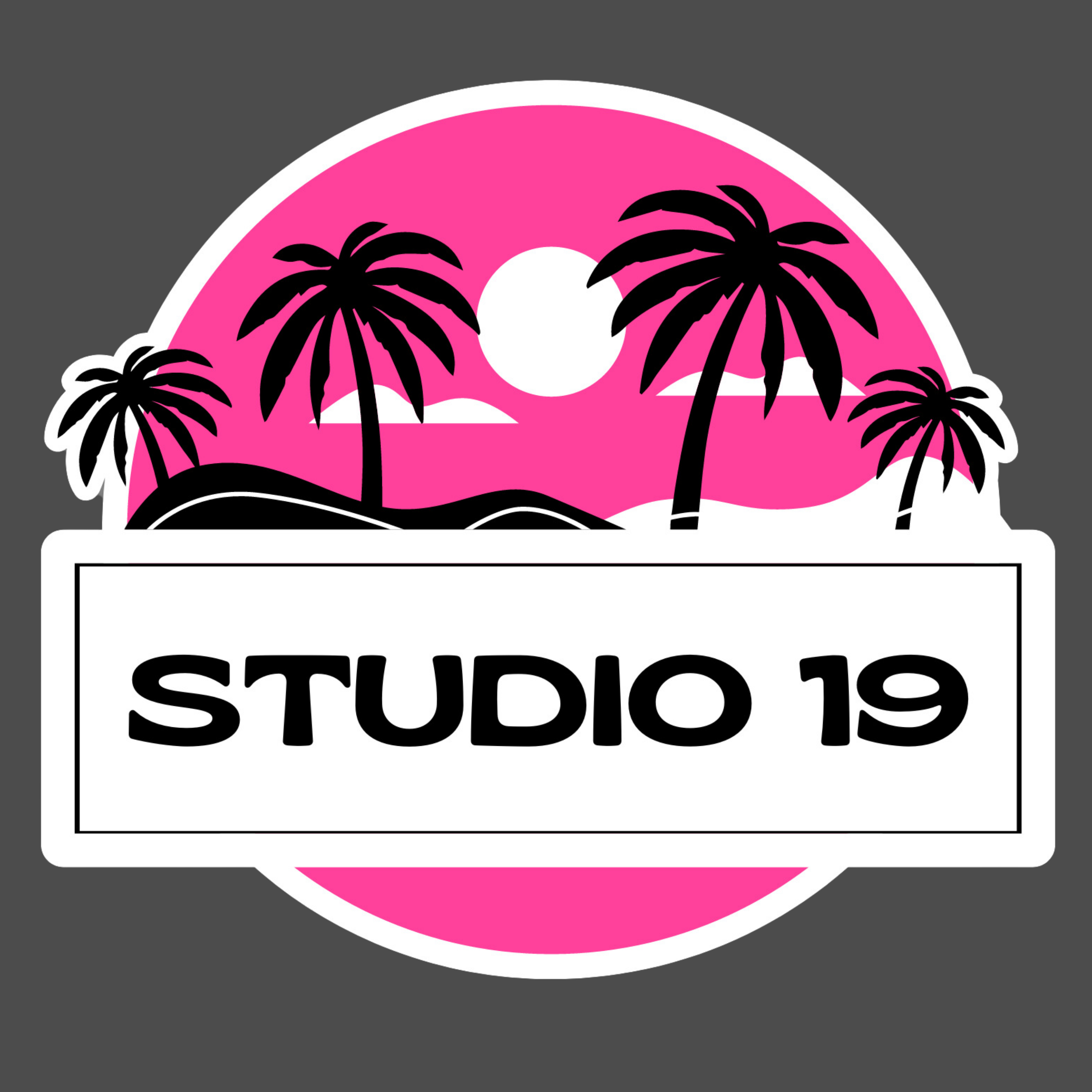 Studio 19 Palm Trees DTF Print (Not Bling)