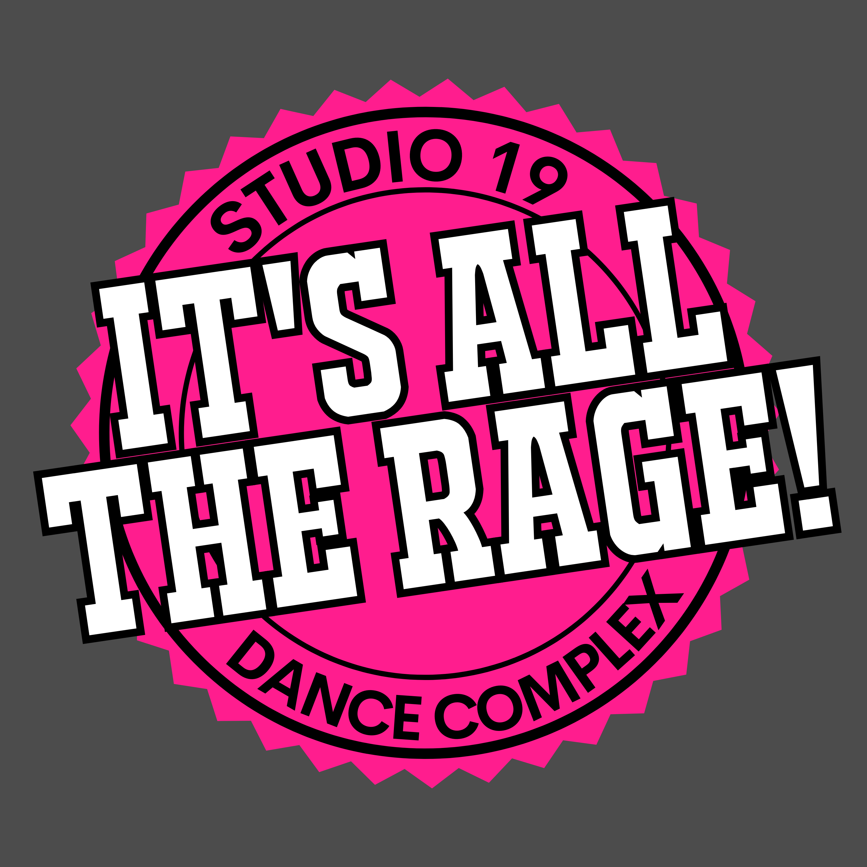 Studio 19 White It's All The Rage DTF Print