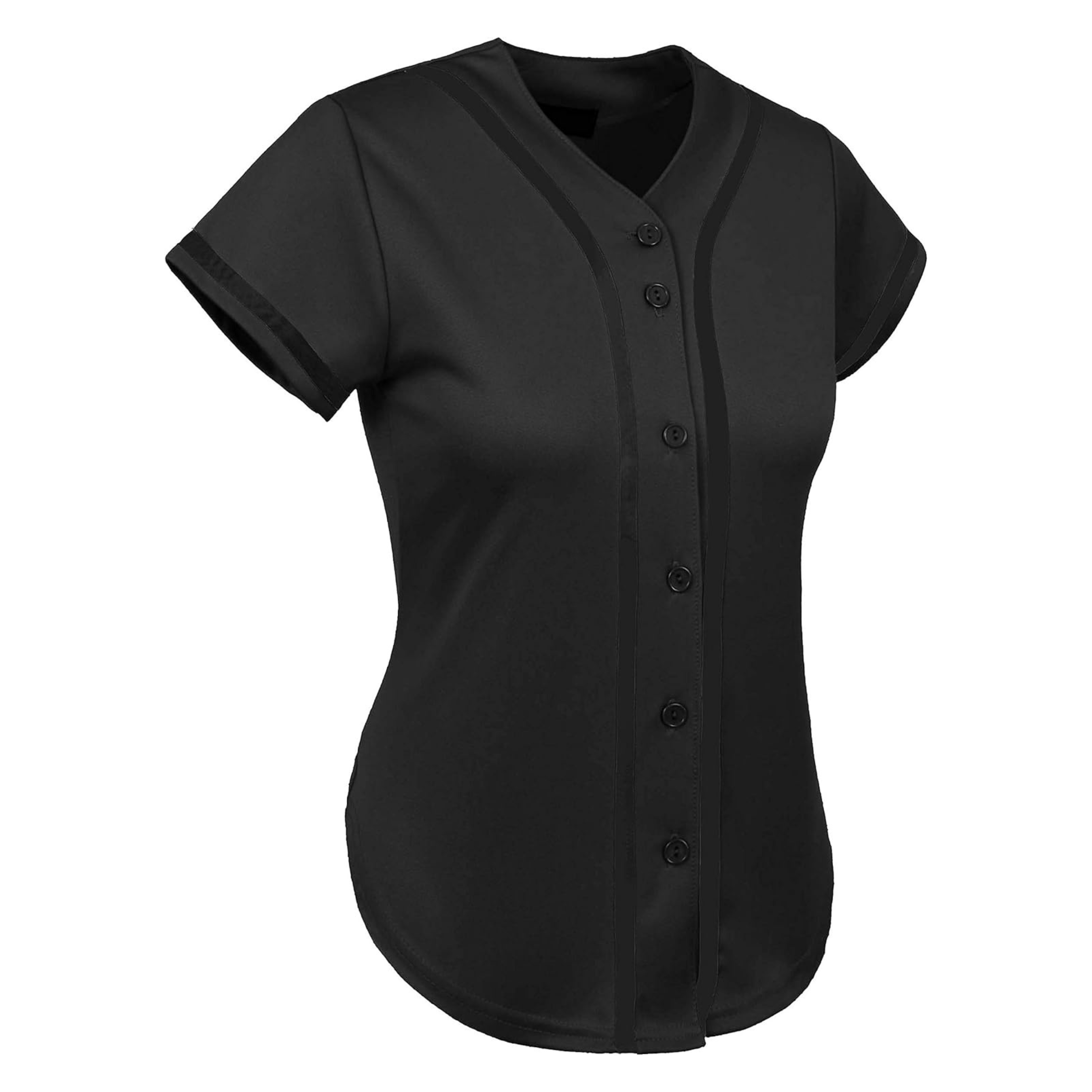 Custom All Black Full Bling Baseball Jersey