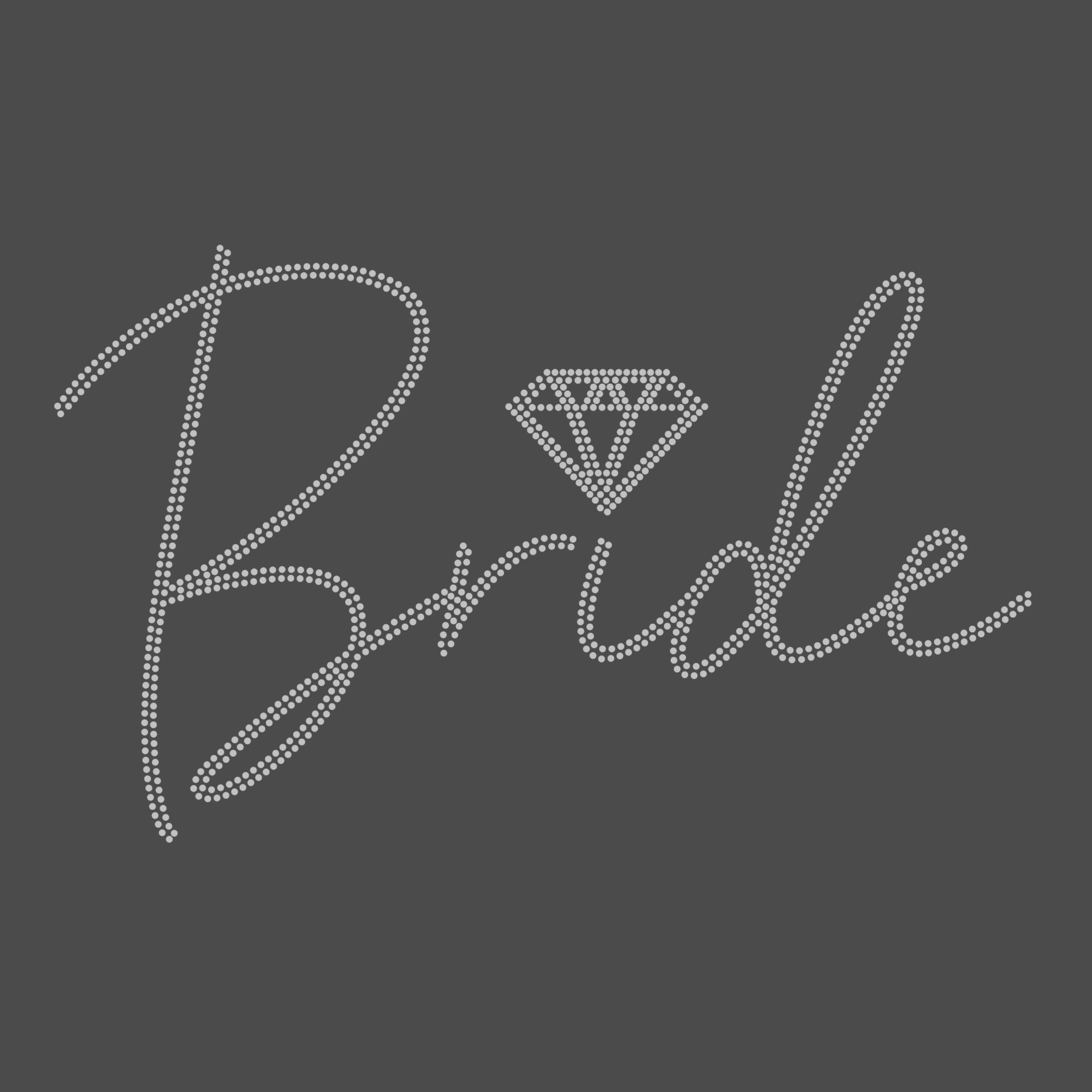 Bride With Diamond Design