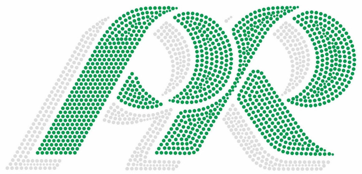 Pine Richland Green and Crystal PR Logo Bling Design