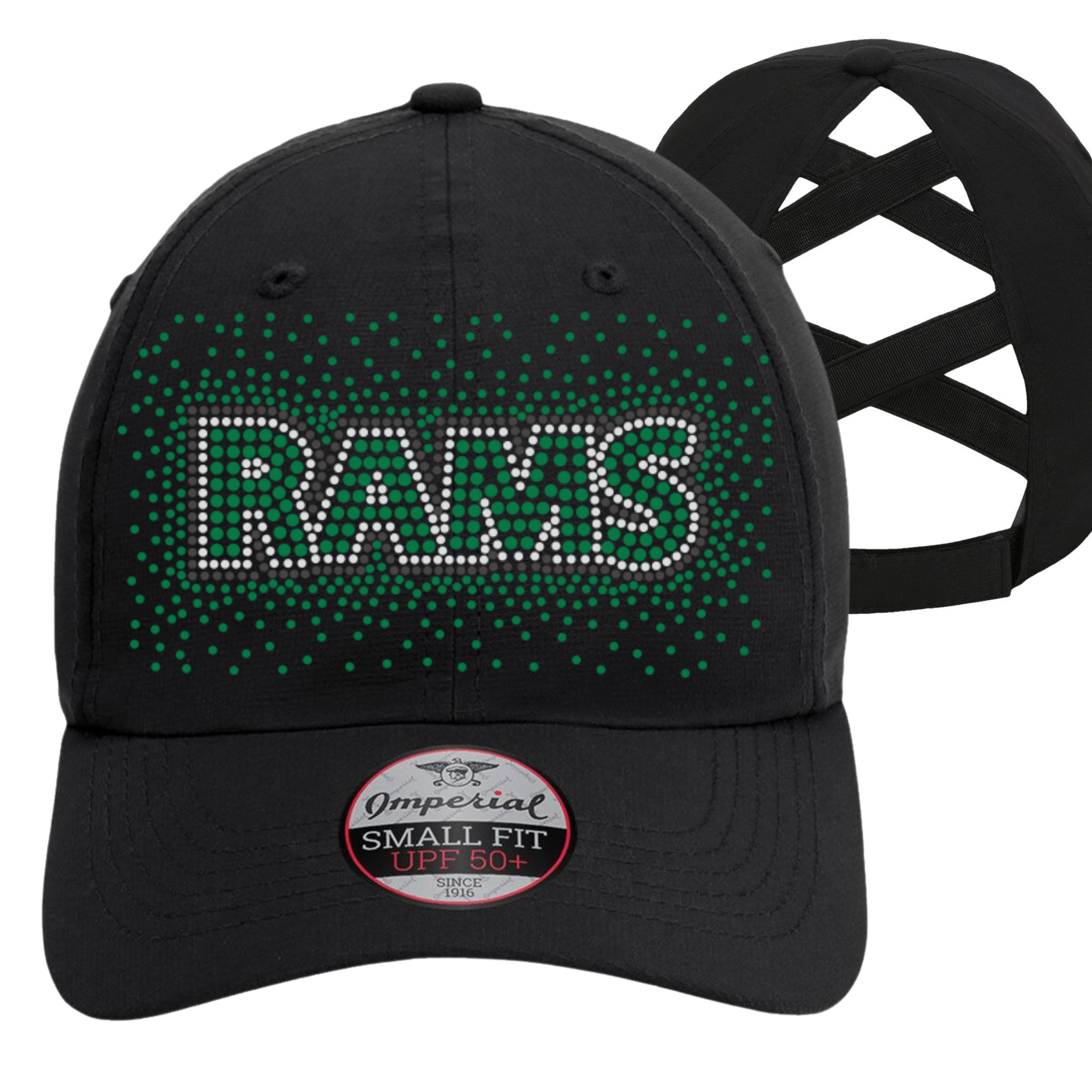 Pine Richland Rams Bling Ponytail Cap