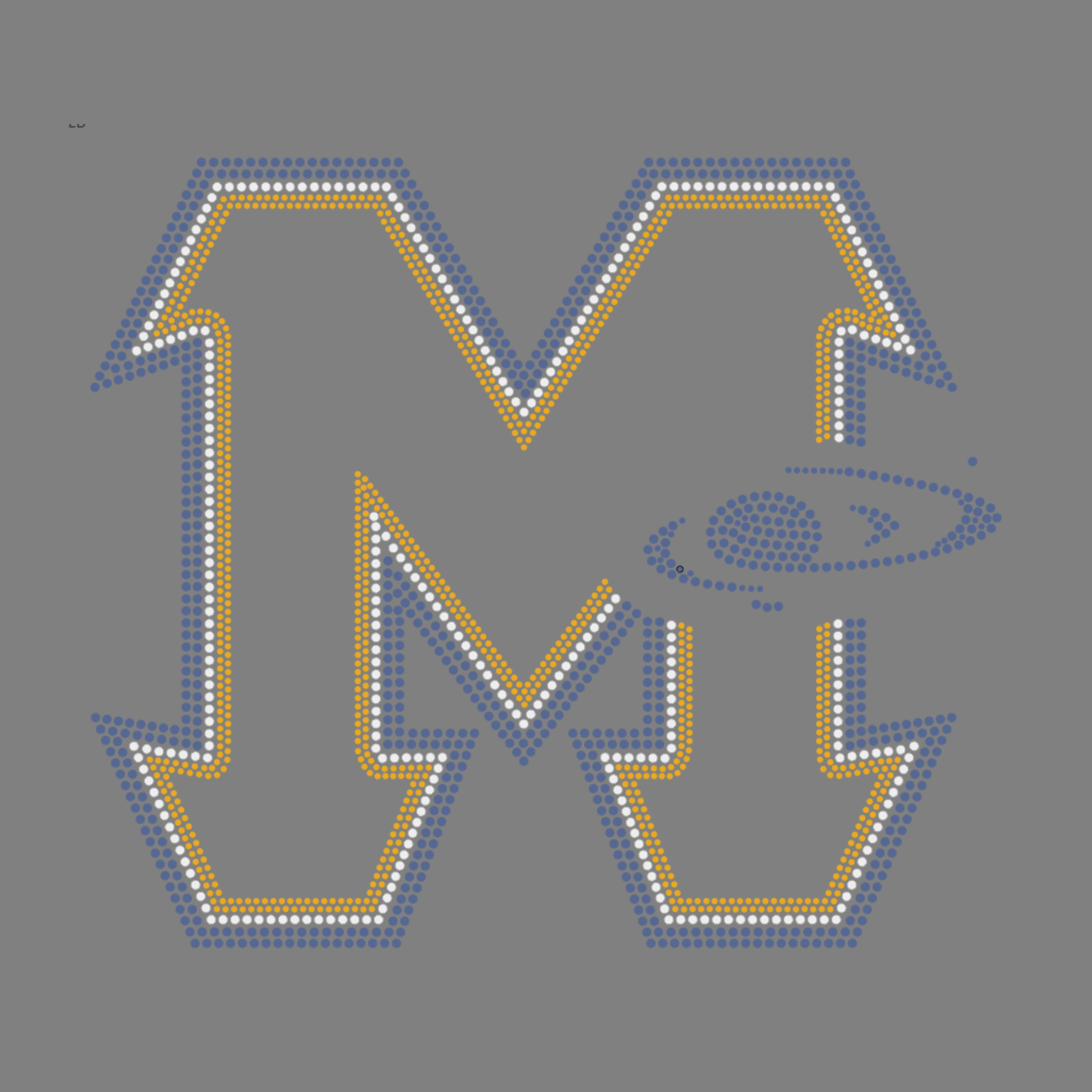 Mars Planets M Bling Design 2 (Tanks, Tees, Sweats, etc)