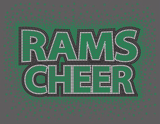 Pine Richland Rams Cheer Design