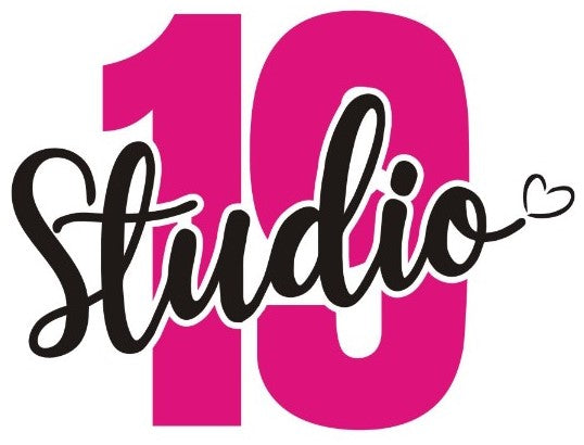 New Studio 19  Black & Pink Heart DTF Print