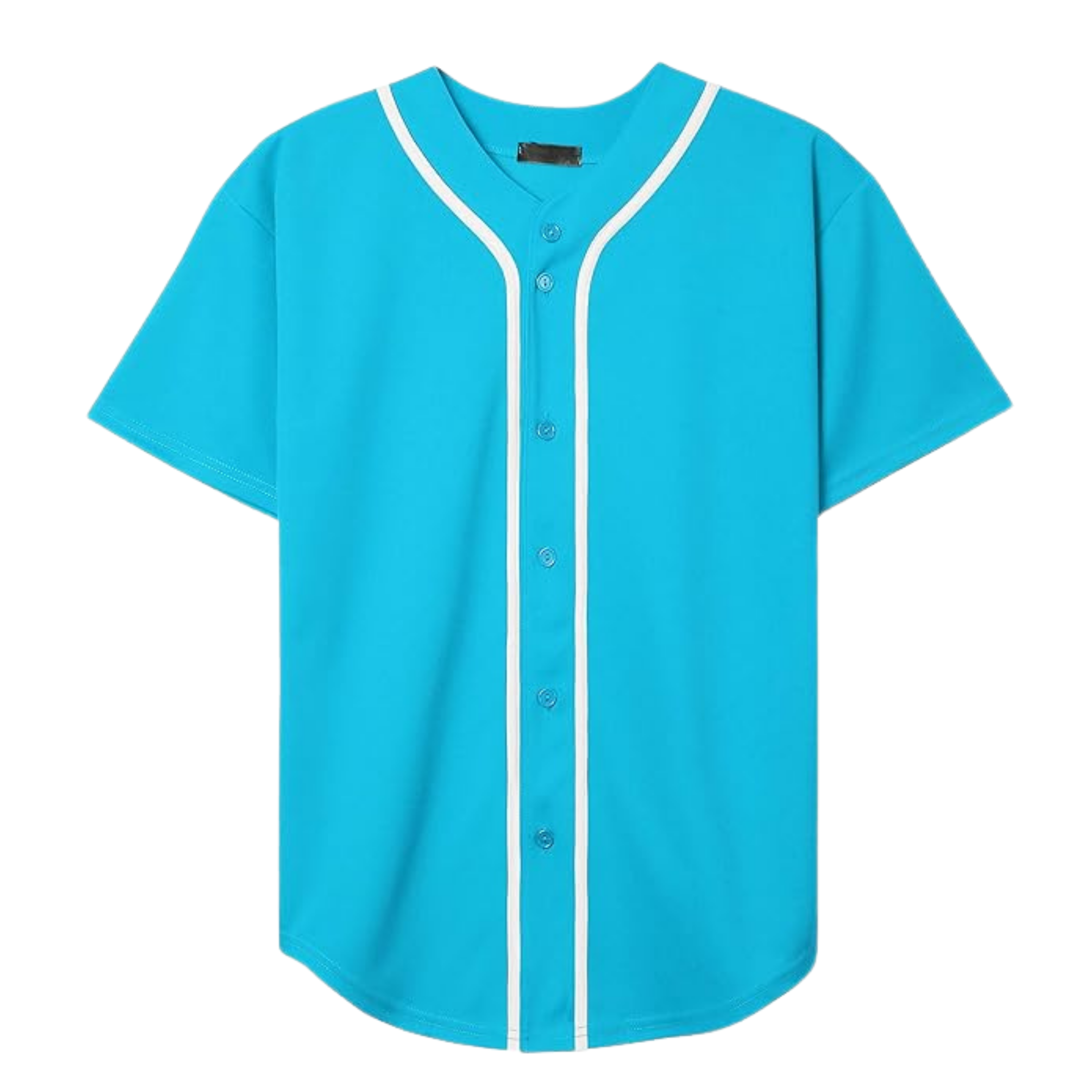 Custom Turquoise With White Trim Full Bling Baseball Jersey