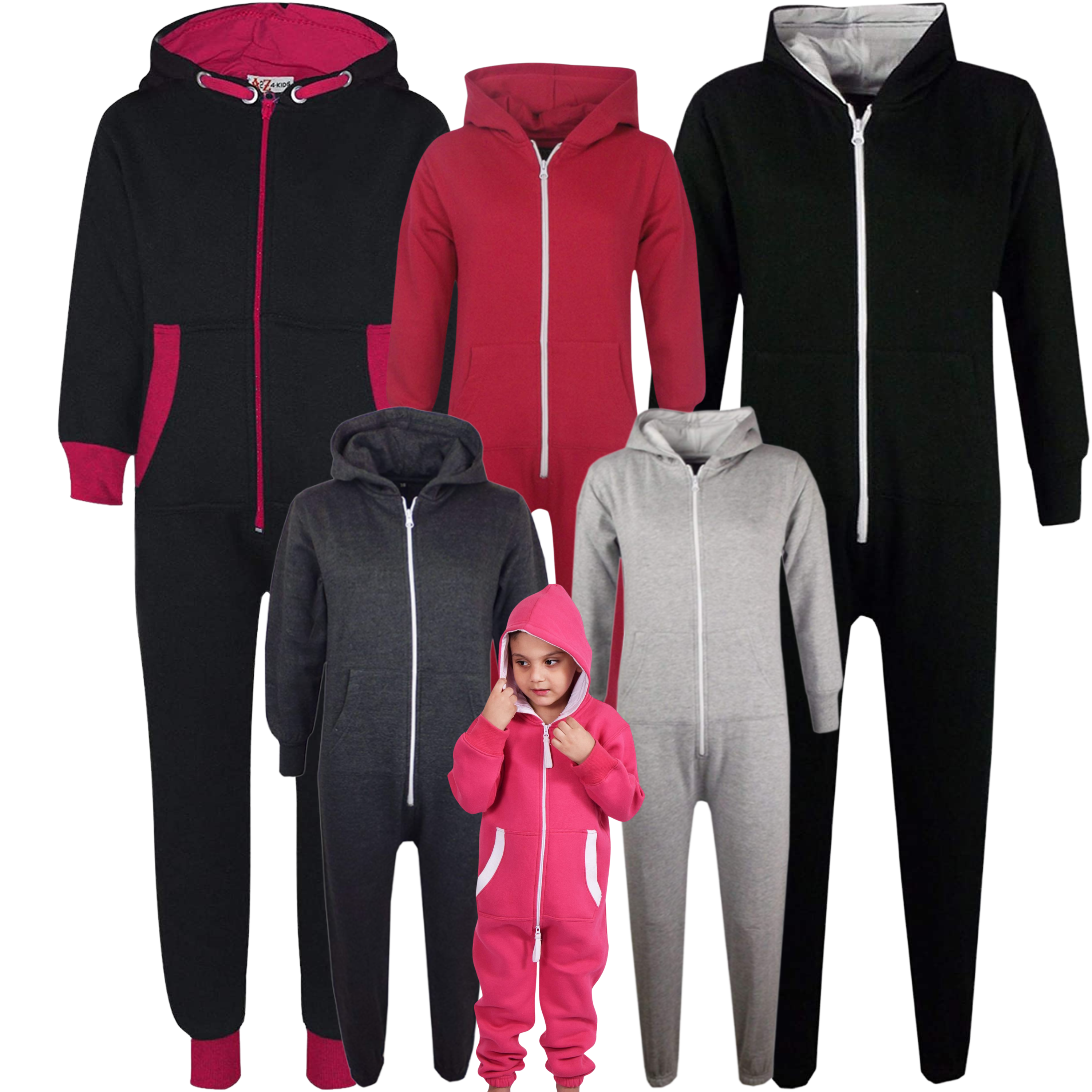 Studio 19 Bling Hooded Full Length Onesie (Name, Small Logo, and Large Logo Included)