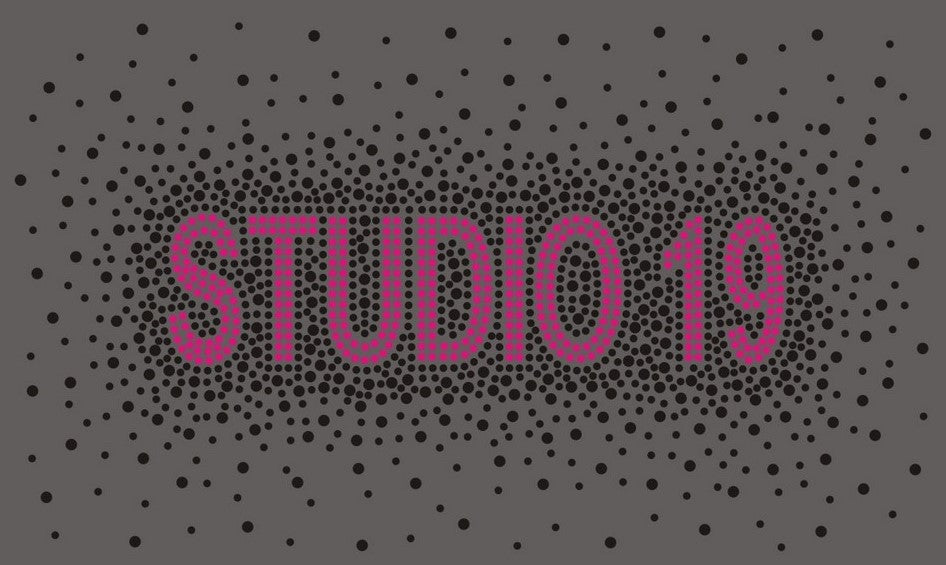 Black & Pink Studio 19 Scatter Bling
