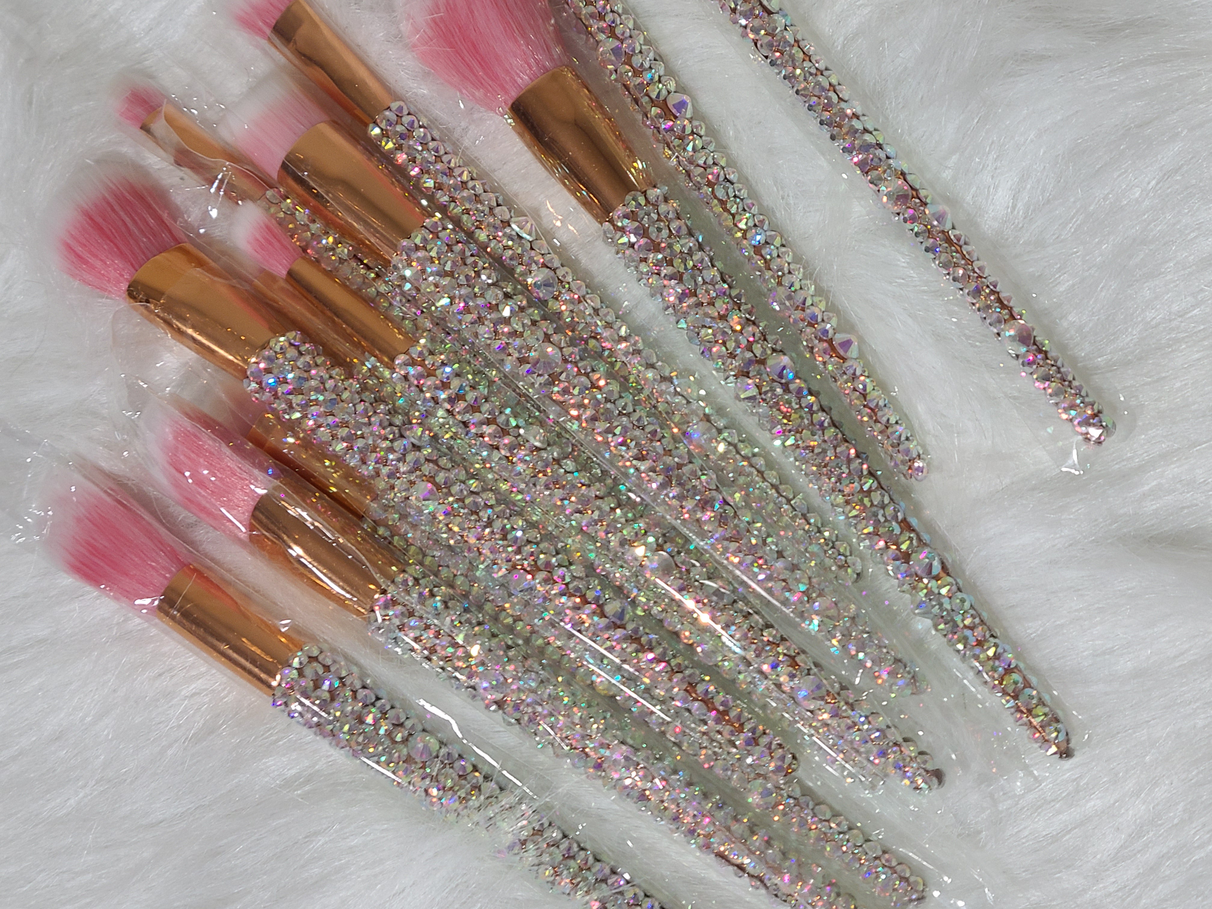 Bling Makeup Tools with Bucket