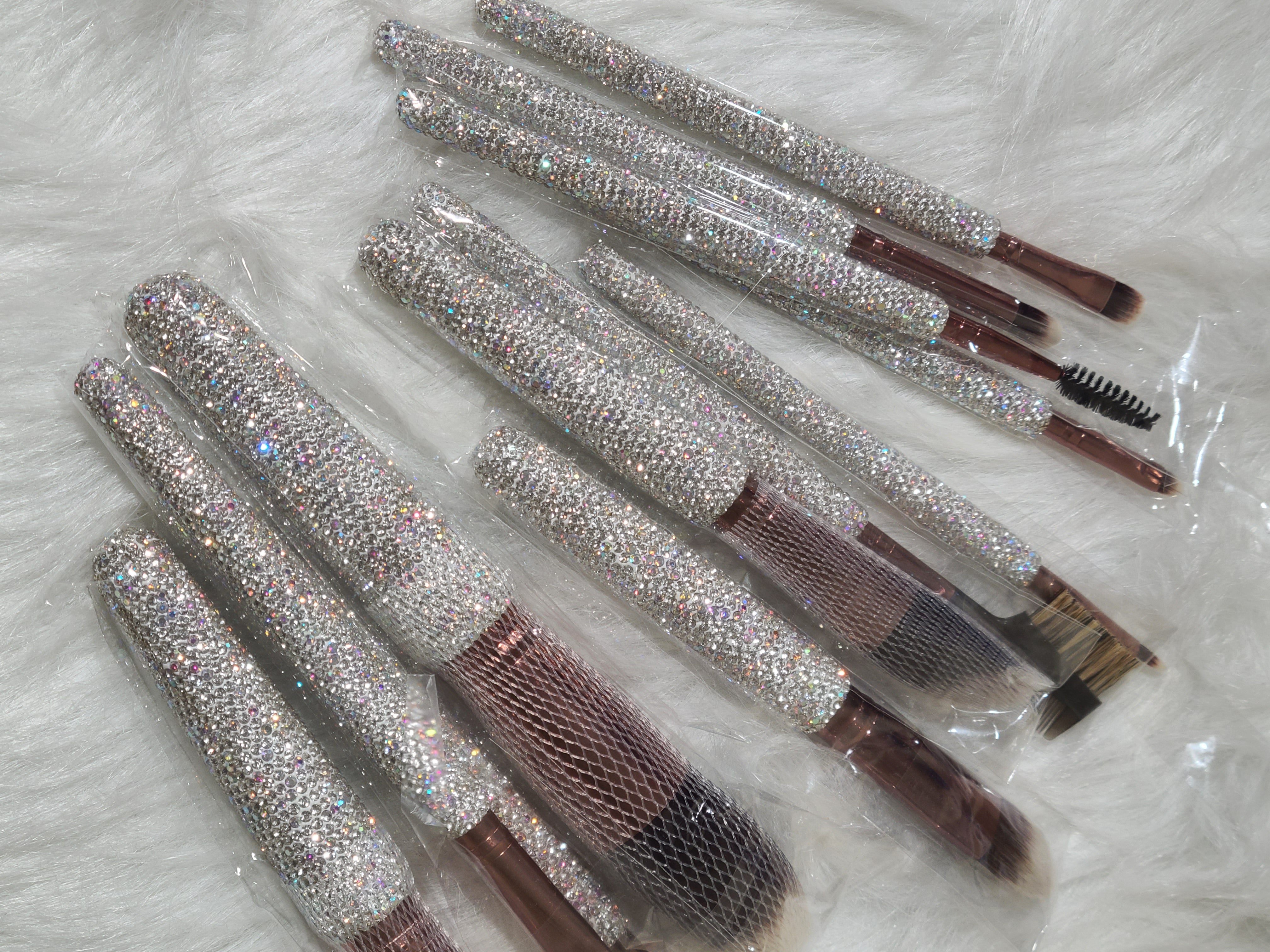 Bling Makeup Tools with Bucket
