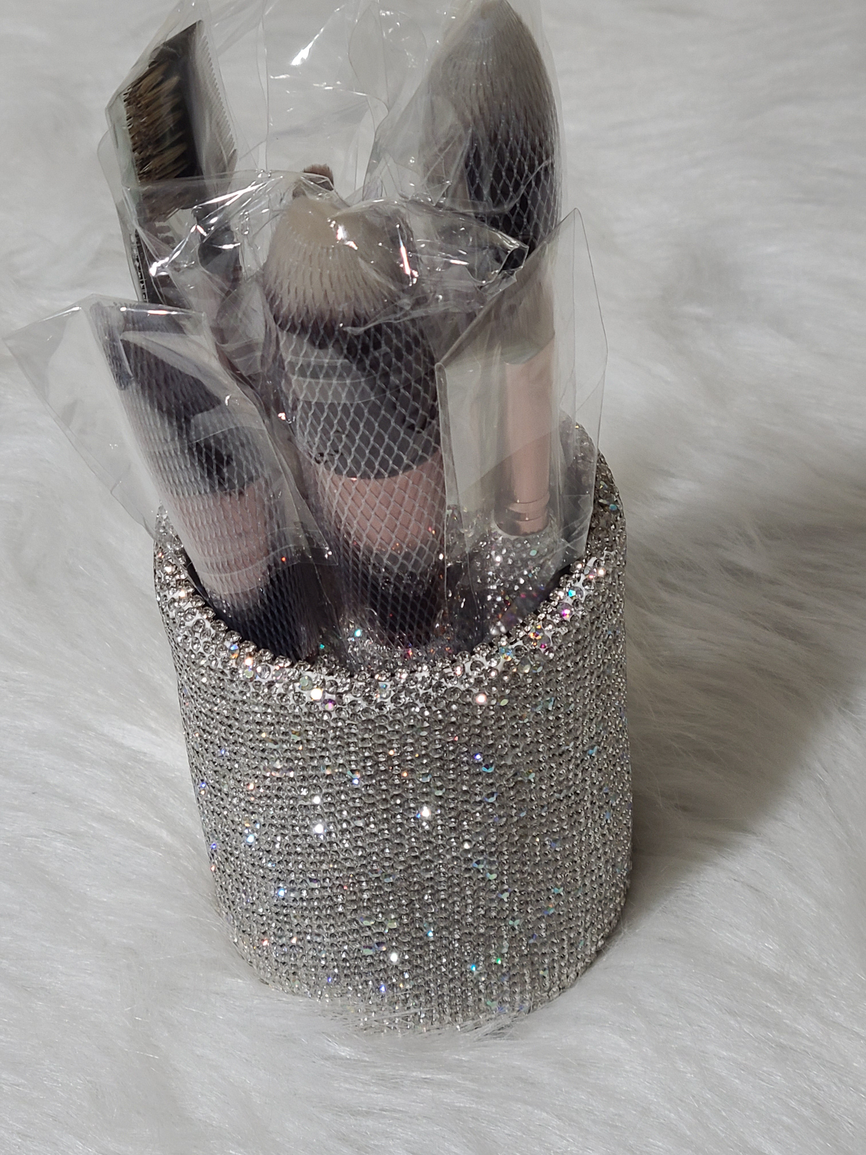 Bling Makeup Tools with Bucket