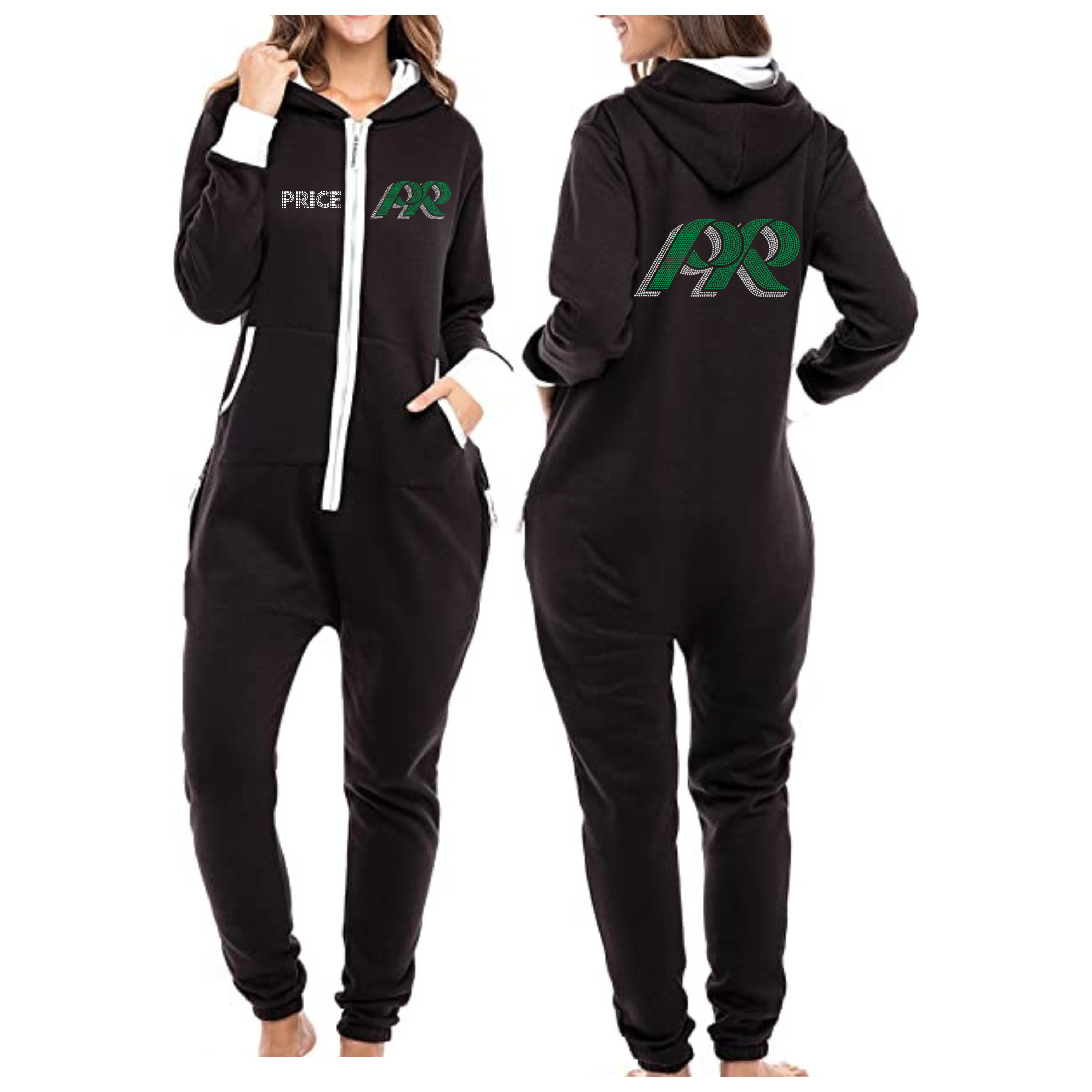 Pine Richland PR Bling Hooded Full Length Onesie